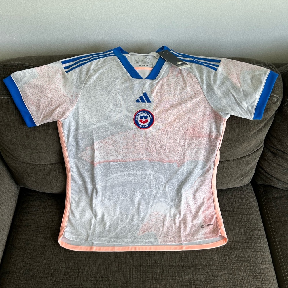 Adidas Authentic Chile National Team IA2521 Futbol Soccer Jersey Women’s Sz: L